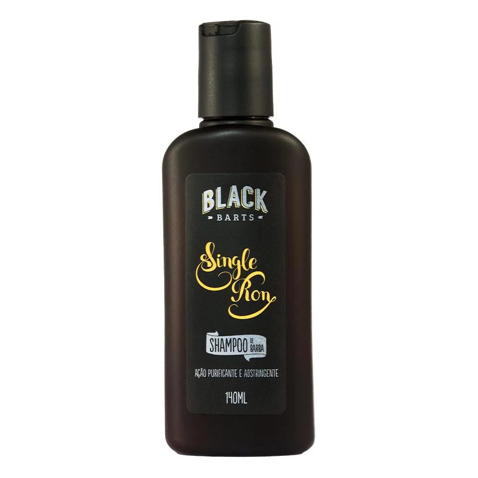 Shampoo de Barba Ação Purificante e Adstringente Single Ron 140ml Black Barts