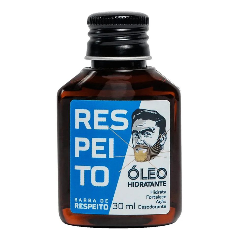 Óleo para Barba Hidrata Fortalece Ação Desodorante 30ml Barba de Respeito