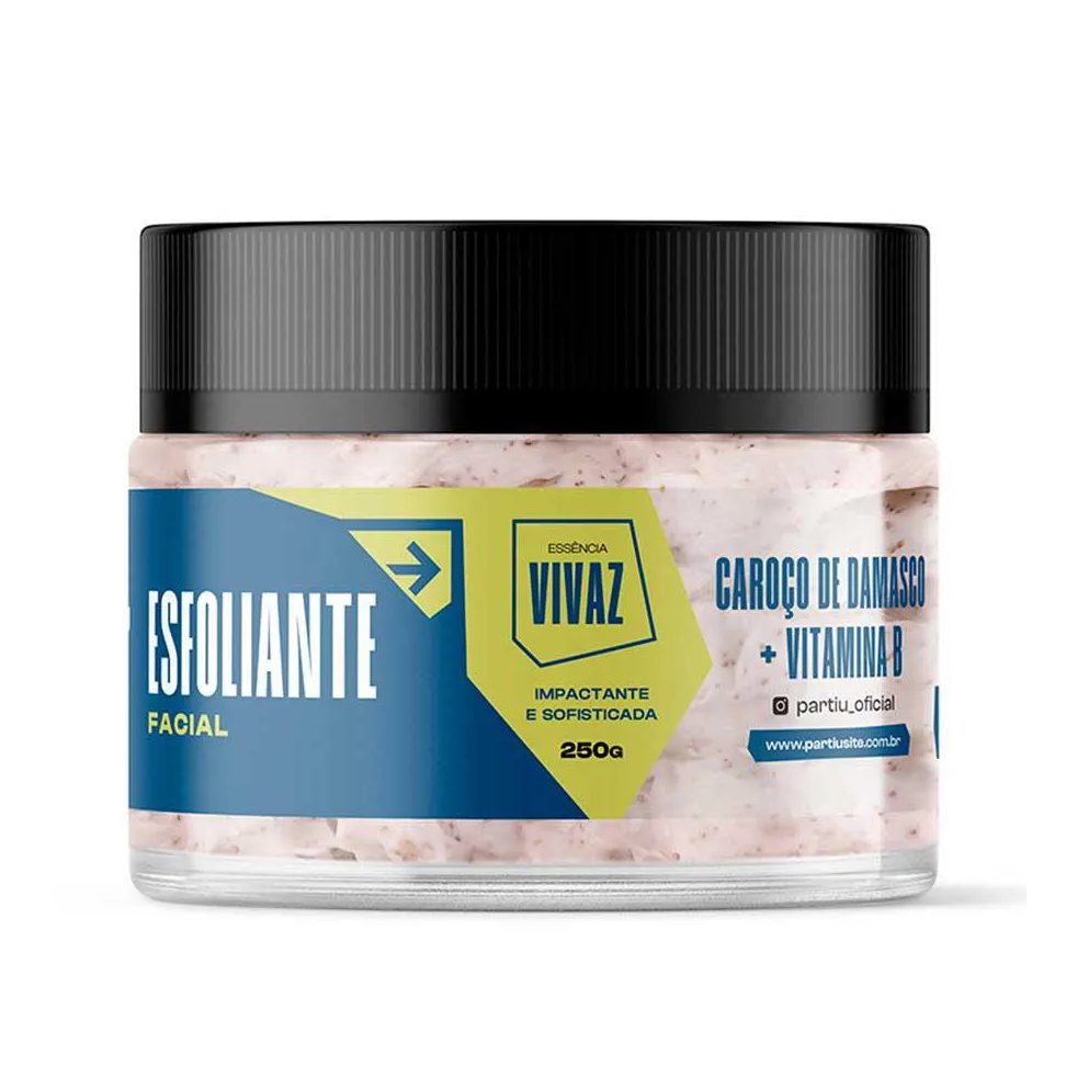 Esfoliante Facial Vivaz 250g Caroço de Damasco Antioxidante Partiu