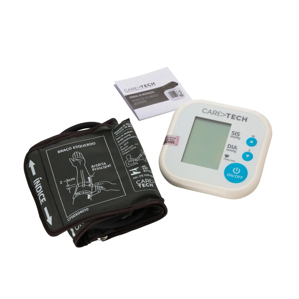 Monitor de Pressão Arterial de Braço Caretech HCogoRD 1 unidade