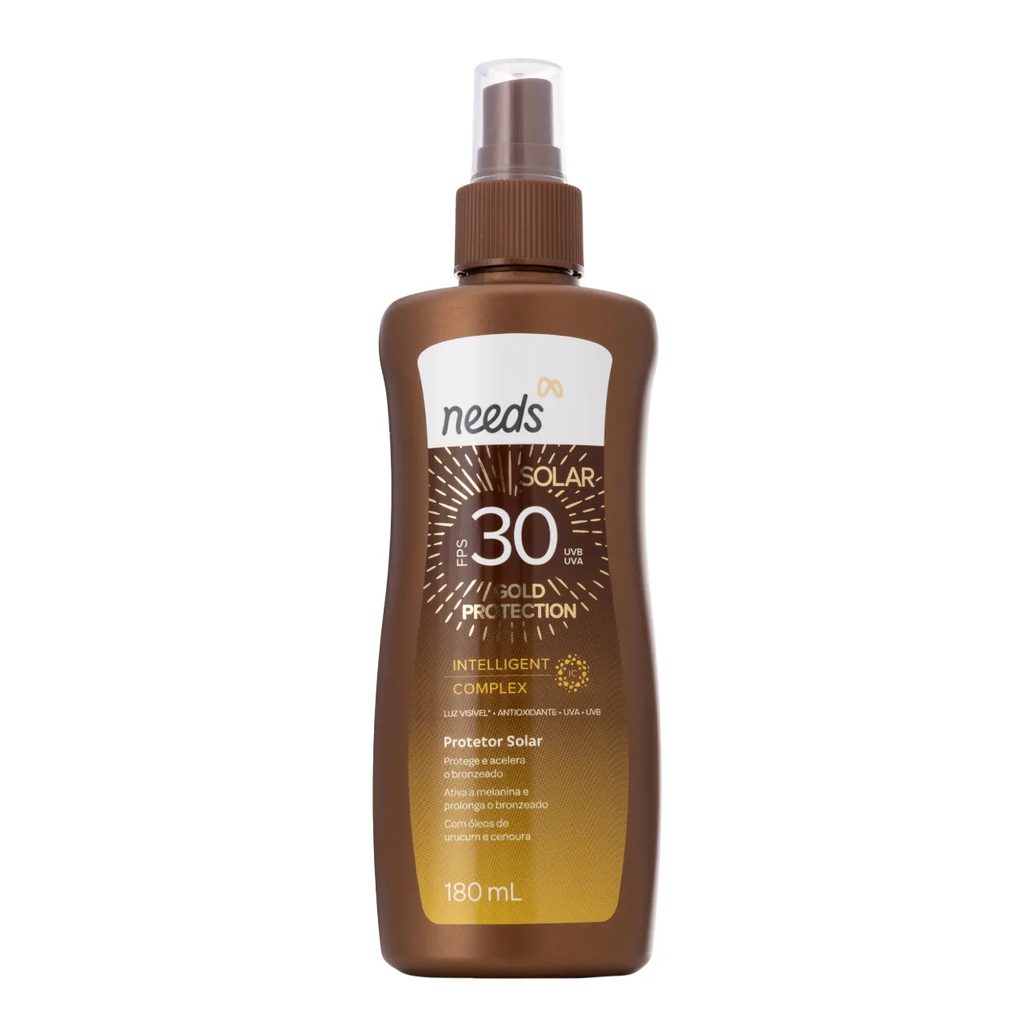 Kit Needs Solar Protetor Corporal FPS 30 Spray 180ml + Gel Pós-Sol Aloe Vera 120g