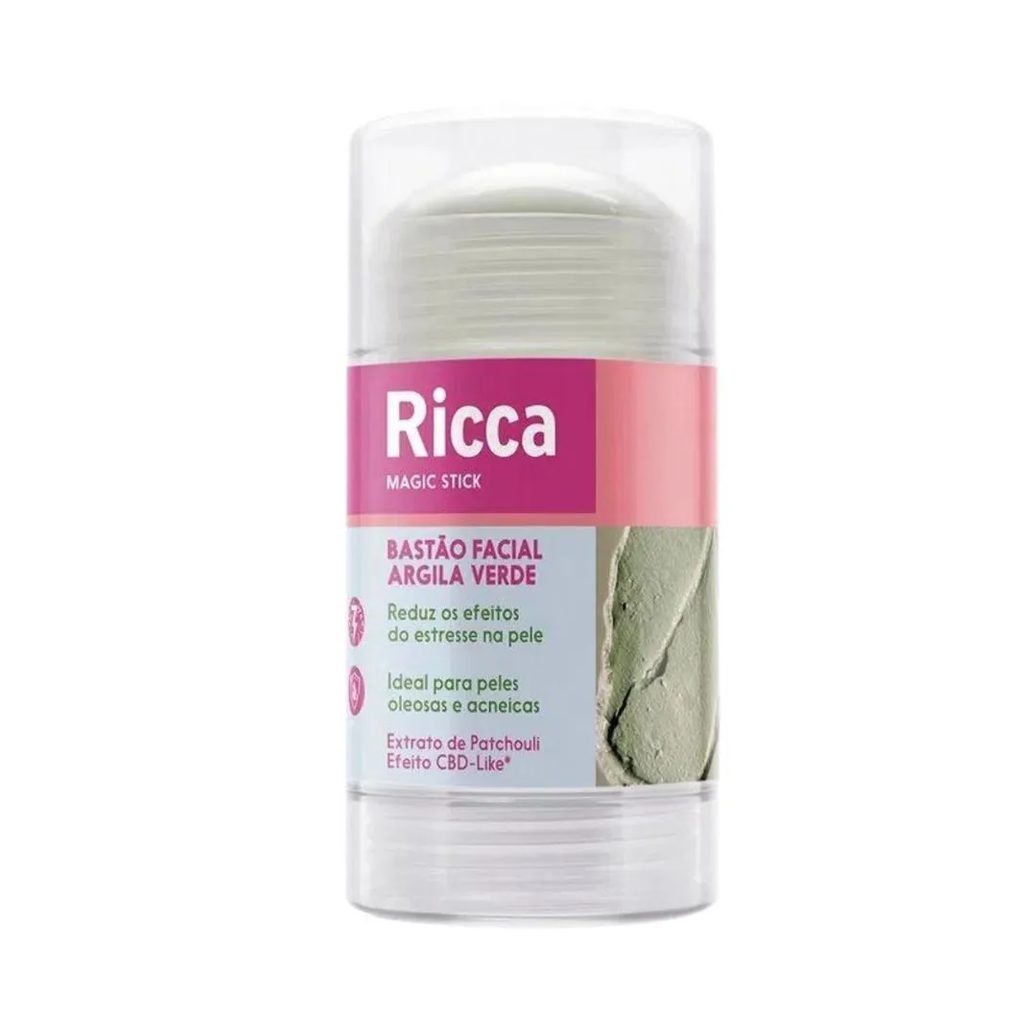 Bastão Facial Ricca Argila Verde 30g Cód.3805