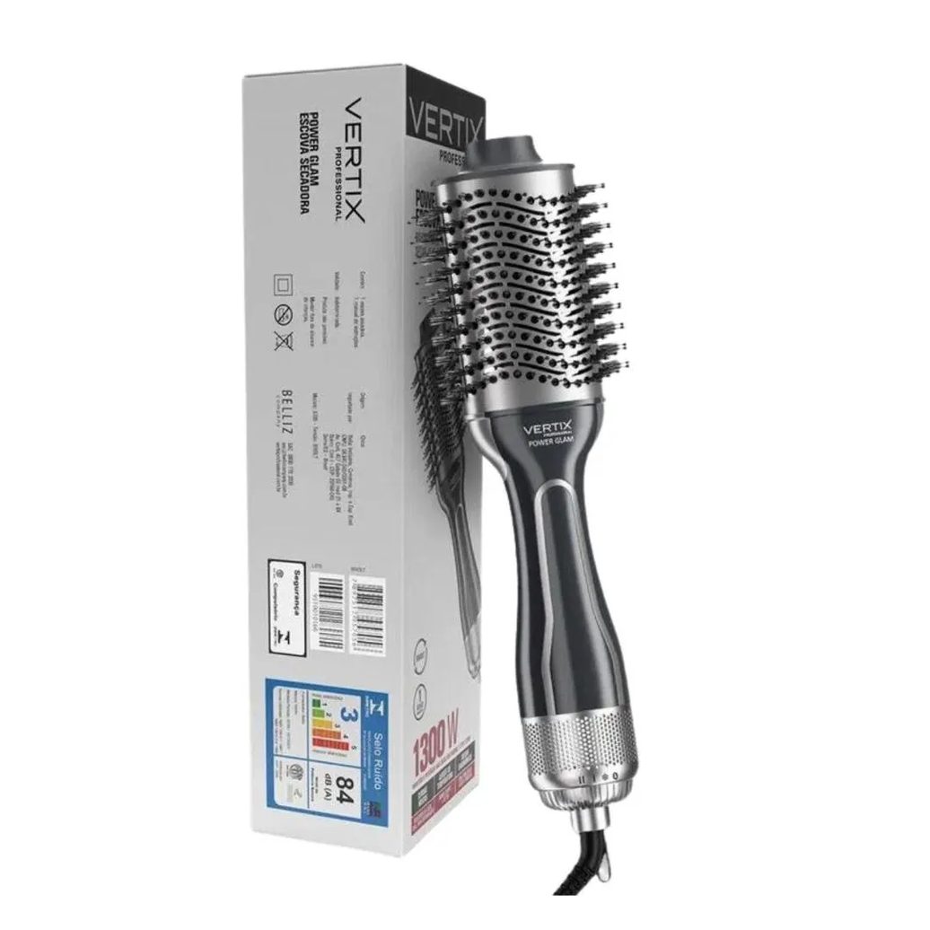 Escova Secadora Vertix Power Glam 1300w Bivolt
