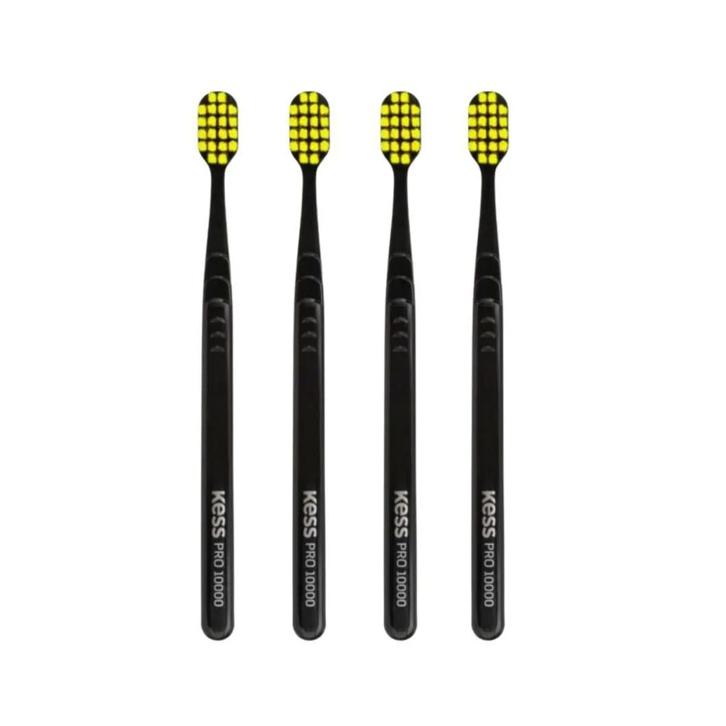 Kit Escova Dental Extra Macia Kess Pro 10k Belliz Verde C/4