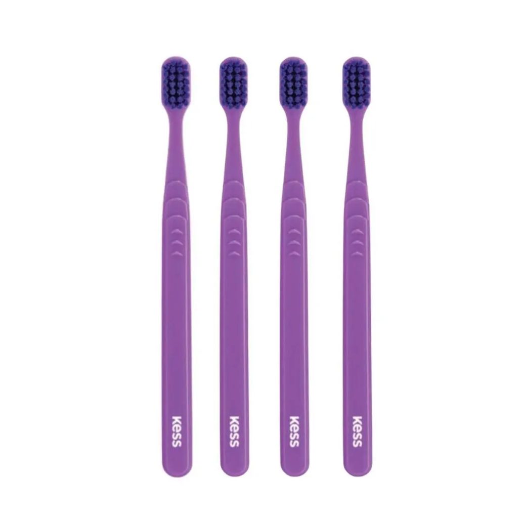 Kit Escova Dental Extra Macia Kess Pro Pocket Belliz Roxo C/4