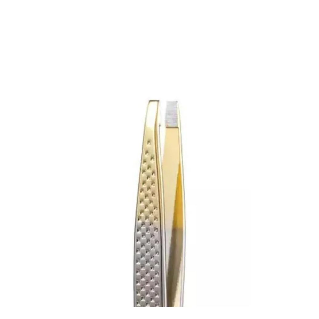 Kit Pinças Silver Gold Enox Belliz Ponta Reta Ref. 1700 C/3