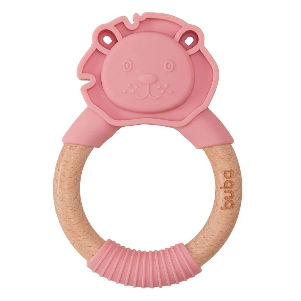 Mordedor Leão em Silicone Rosa - Buba