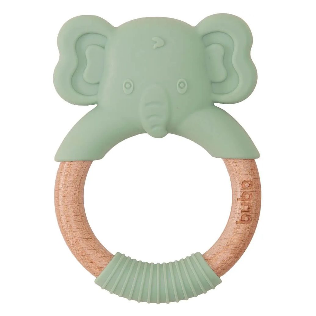 Mordedor Elefante em Silicone Verde - Buba