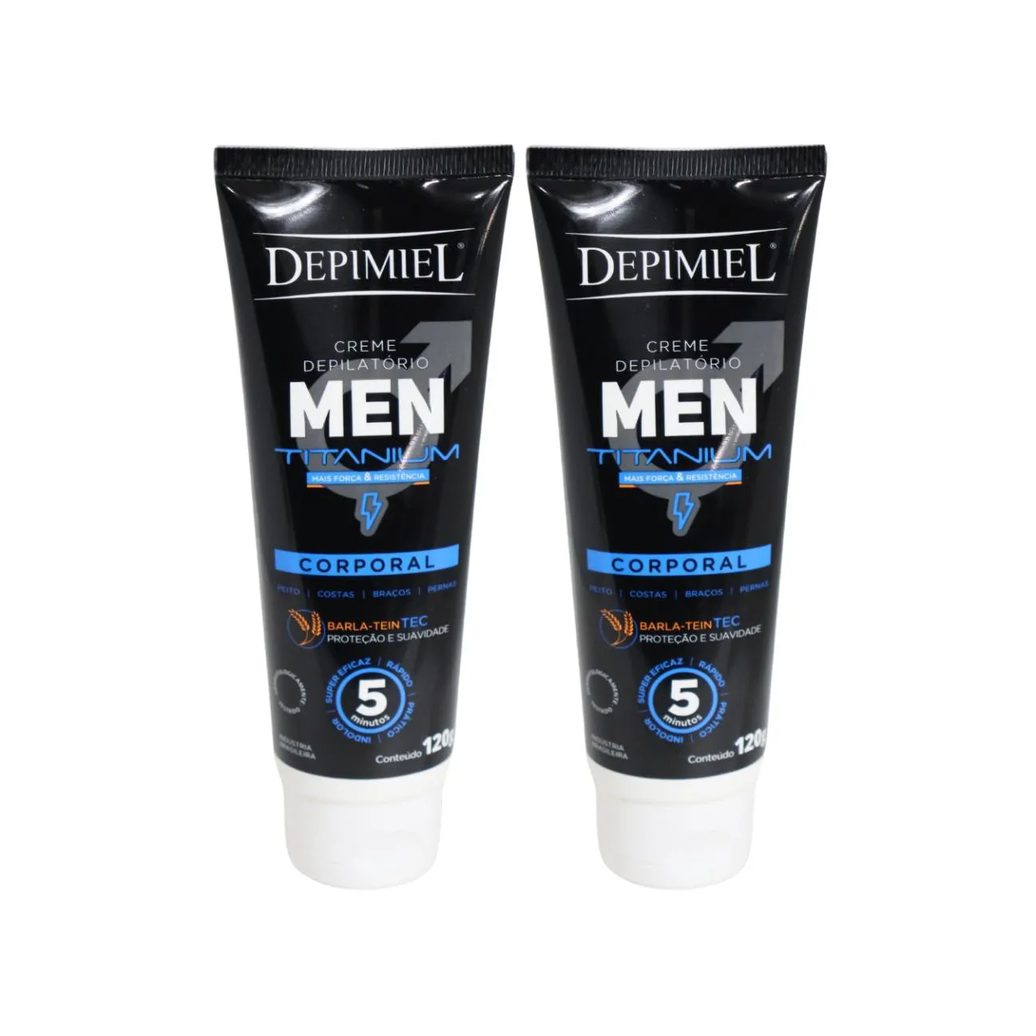 Kit 2 Creme Depilatório Men Corporal Masculino Depimiel