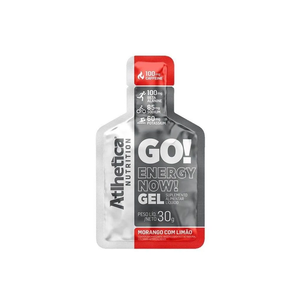 Go Energy Now Gel (30G) - Sabor: Morango C/ Limão