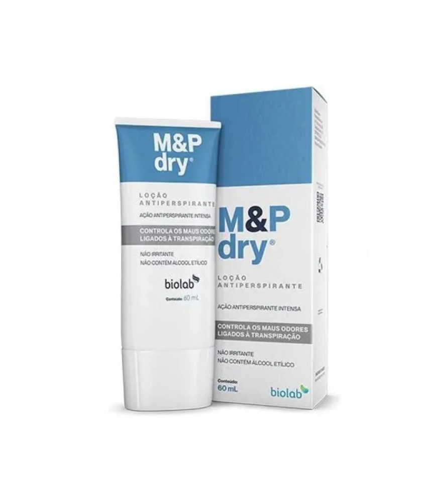 M&P Dry Loção Antitranspirante para Mãos e Pés 60Ml
