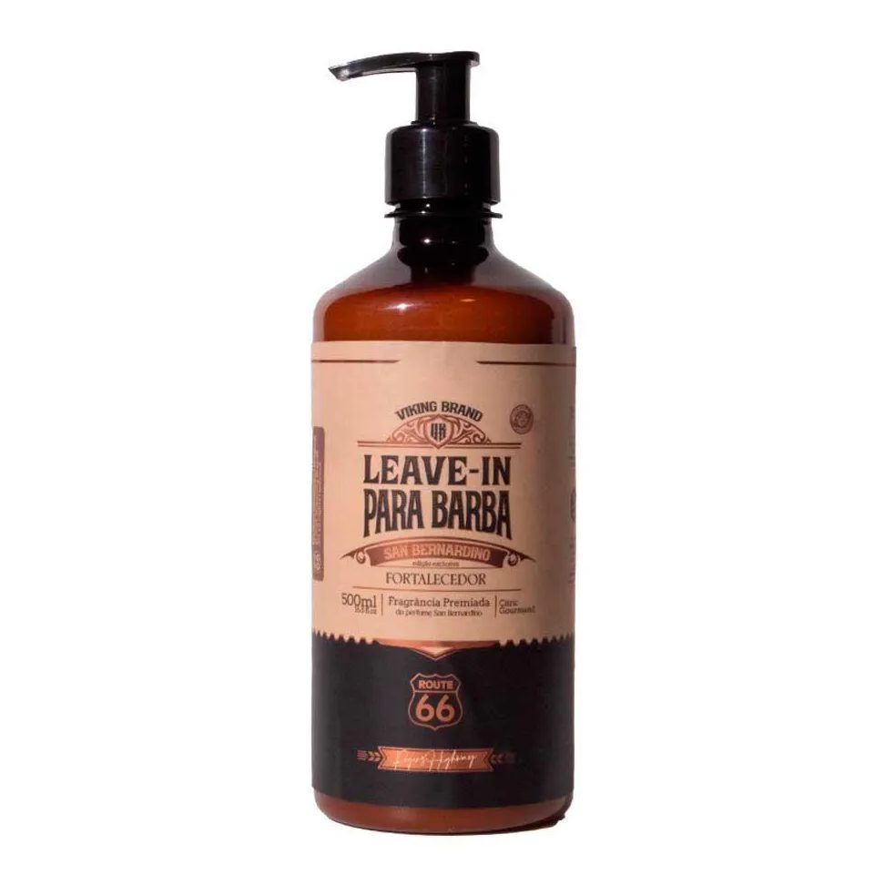 Leave-in para Barba 500ml San Bernardino Fortalecedor Route 66 Viking