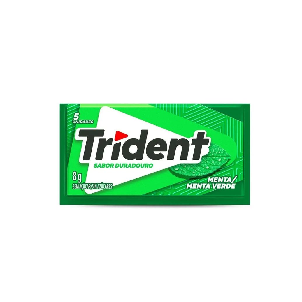 Goma de Mascar Trident Menta Sem Açúcar 8g