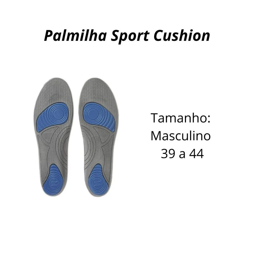 Palmilha Sofcomfort Sport Masculino 39 a 44 Chantal