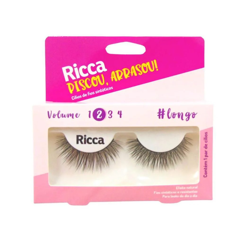 Cílios Postiços Ricca Belliz Piscou,arrasou Vol:2 Longo Cód.2678