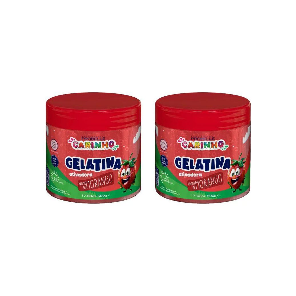 Gelatina Capilar Probelle Super Bonita 500g Carinho Mora 2un