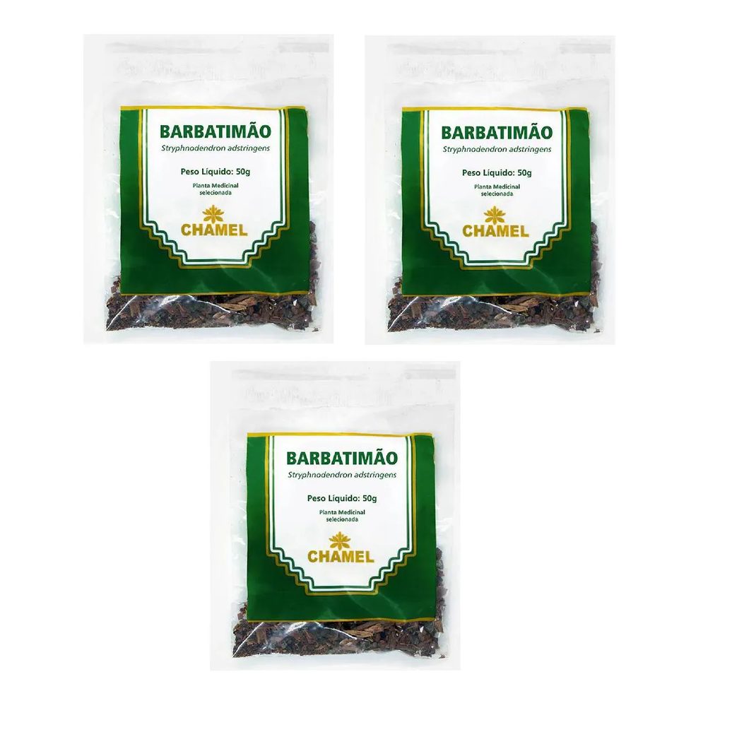 Kit 03 Pacote de Chá de Barbatimão 50g - Chamel