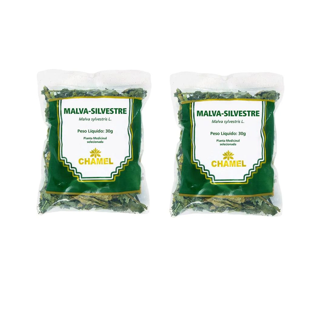 Kit 02 Pacote de Chá Malva Silvestre 30g - Chamel