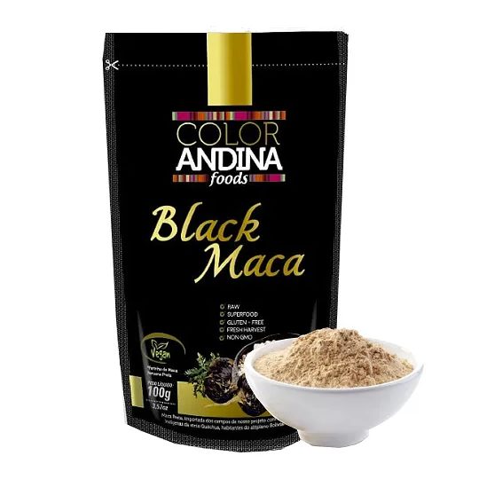 Maca Peruana Black (preta) Maca, Color Andina Food, 100g