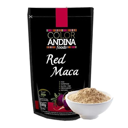 Maca Peruana Red (vermelha), Color Andina Food, 100g