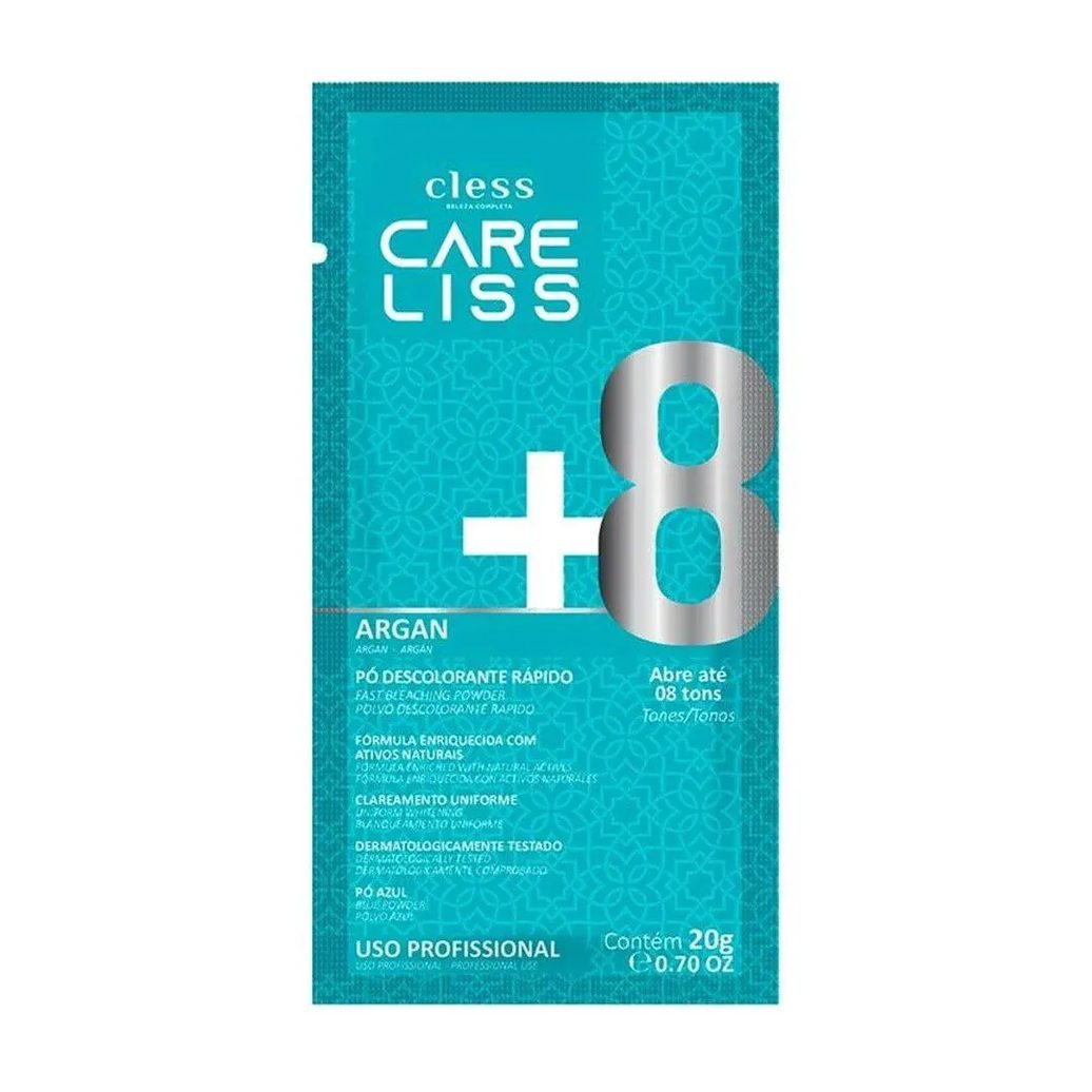 Descolorante em Pó Care Liss Argan 20g - Embalagem com 12 unidades