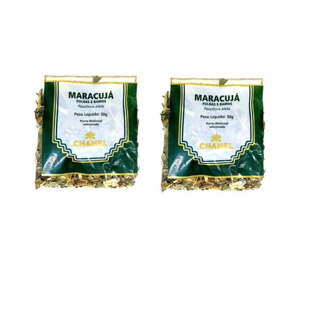 Kit 02 Pacote de Chá de Maracujá 30g - Chamel