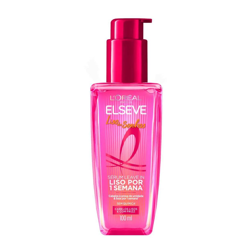 Sérum Leave-In Elseve Liso dos Sonhos Sérum Alisante Efeito Liquid Hair 100ml