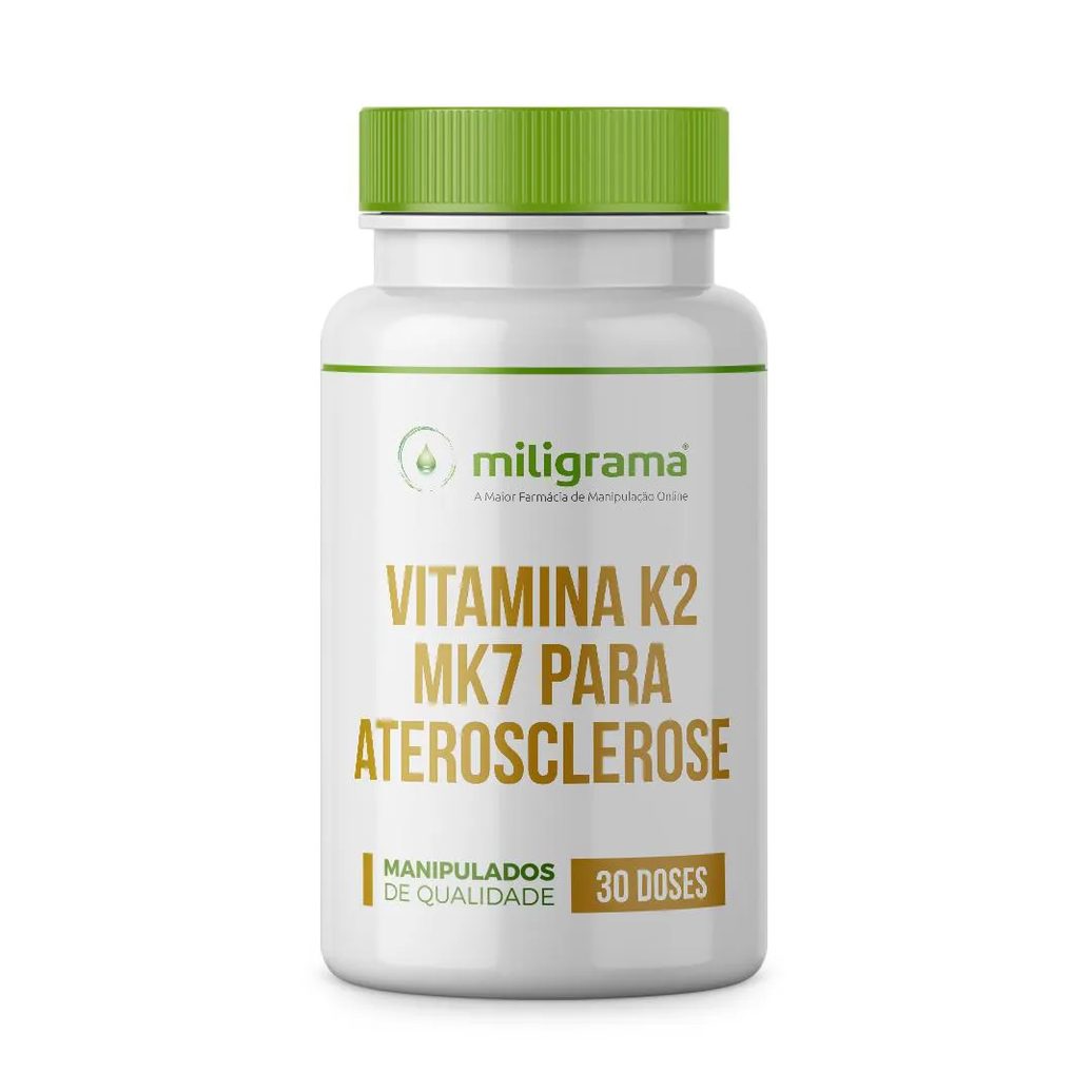 Vitamina K2 Mk7 para Aterosclerose 30 Doses