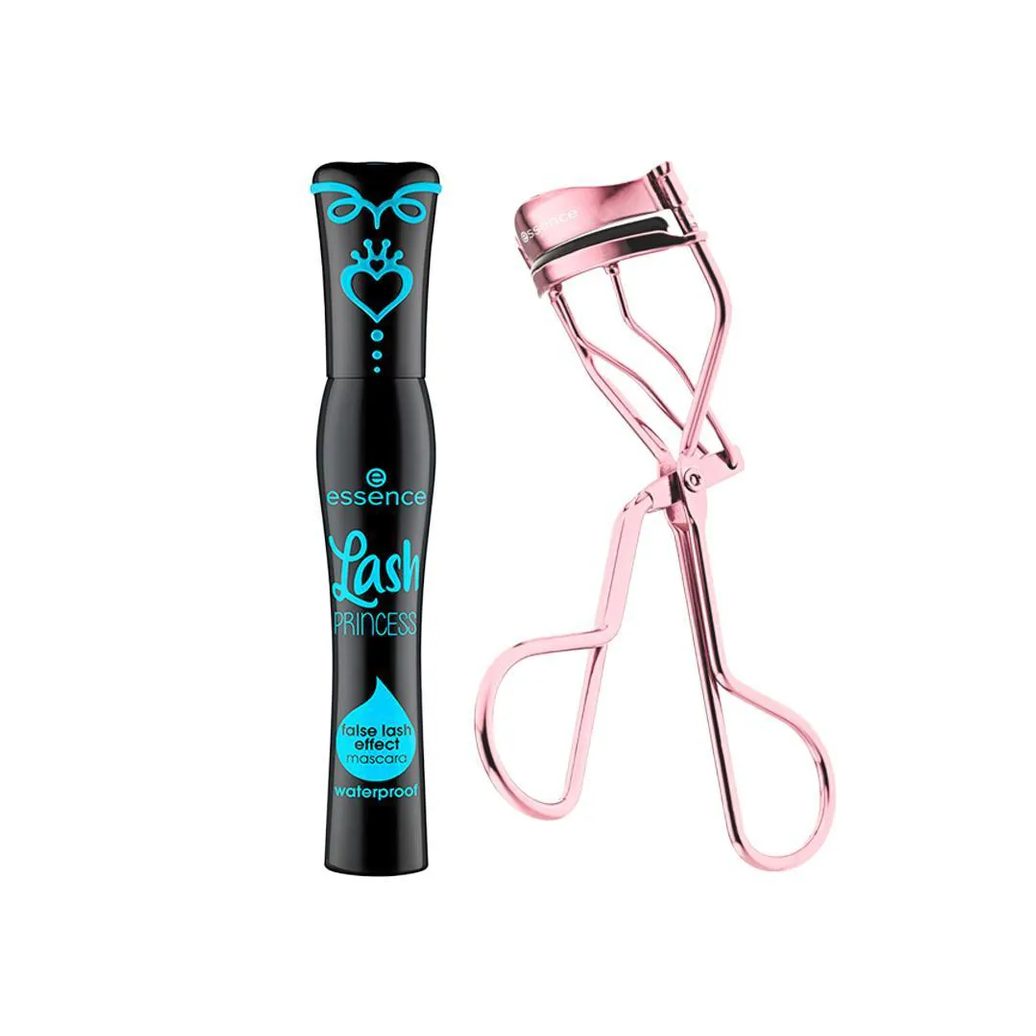 Kit Essence Máscara para Cílios Preta Lash Princess Waterproof + Modelador de Cílios All The Way Up