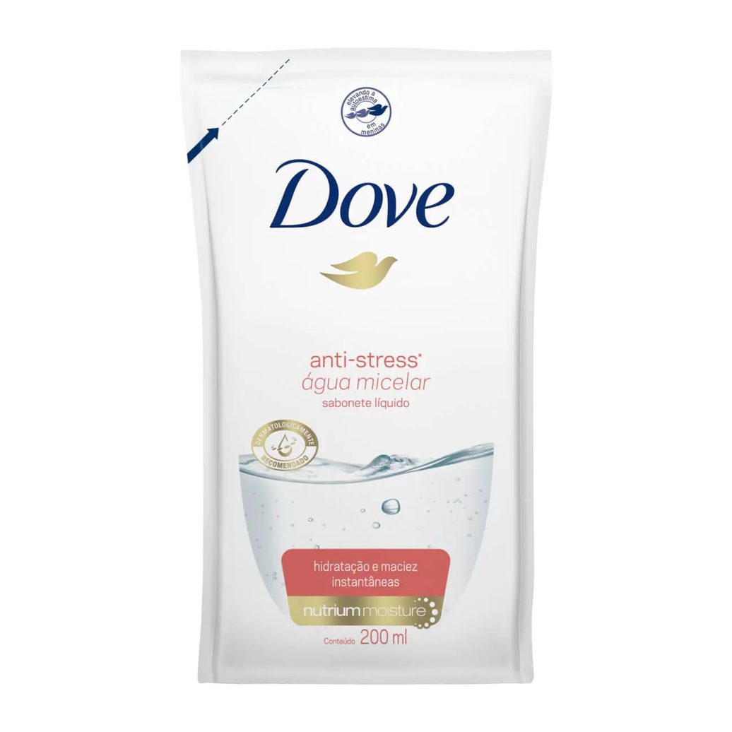 Refil Sabonete Líquido Dove Anti-Stress Micelar com 200ml