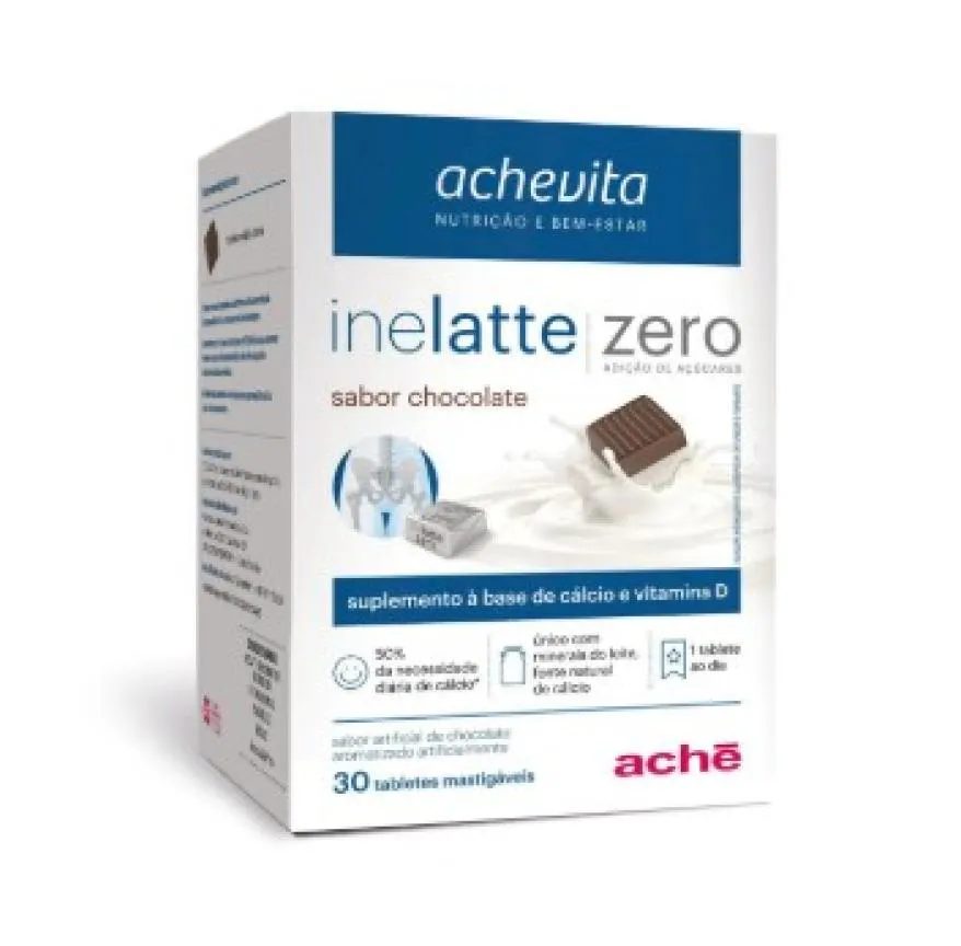 Inelatte Zero Acucar Choc 60tab Mast - Calcio + Vit D
