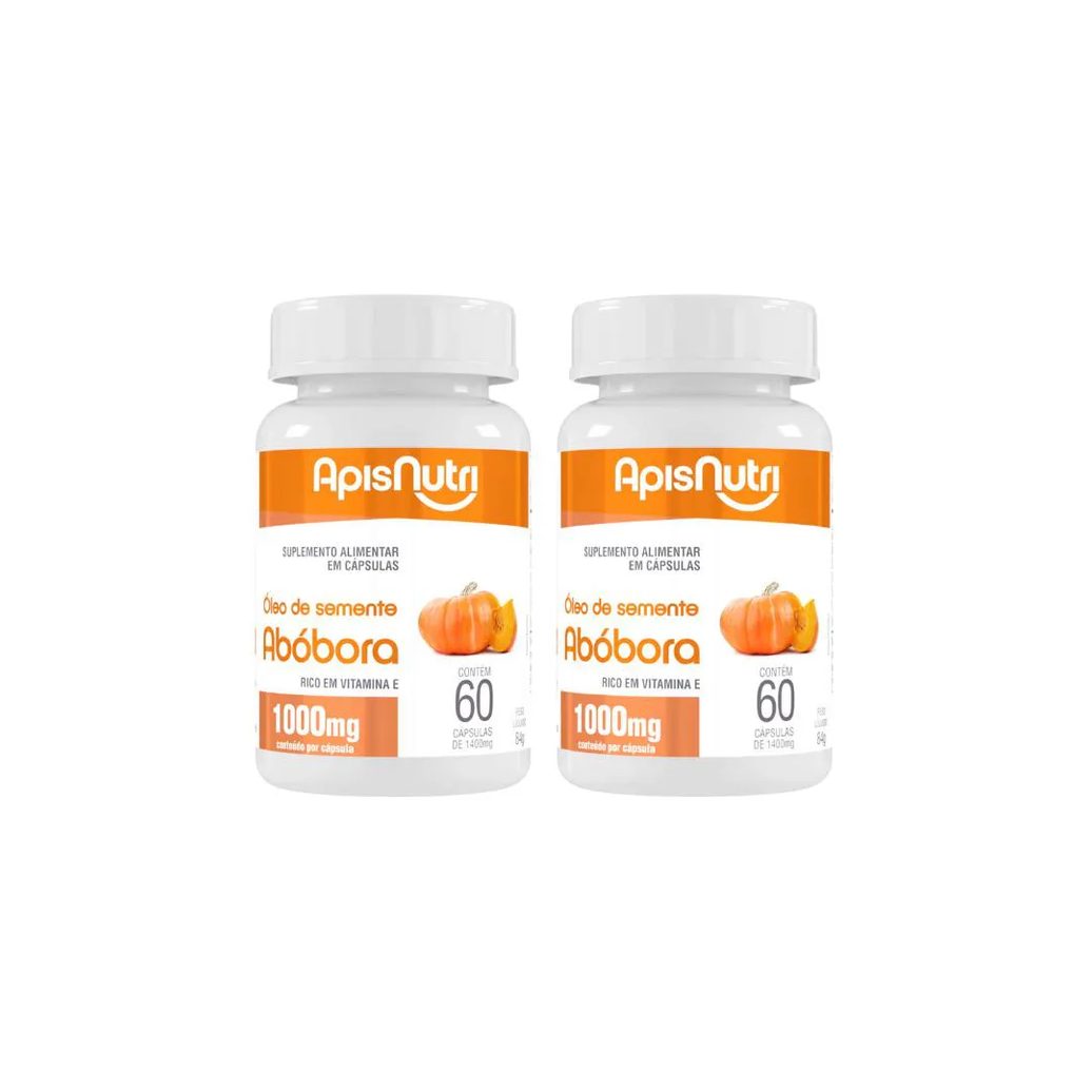 Kit 2 Óleo de Semente de Abóbora 1000 Mg - 60 cápsulas – Apisnutri