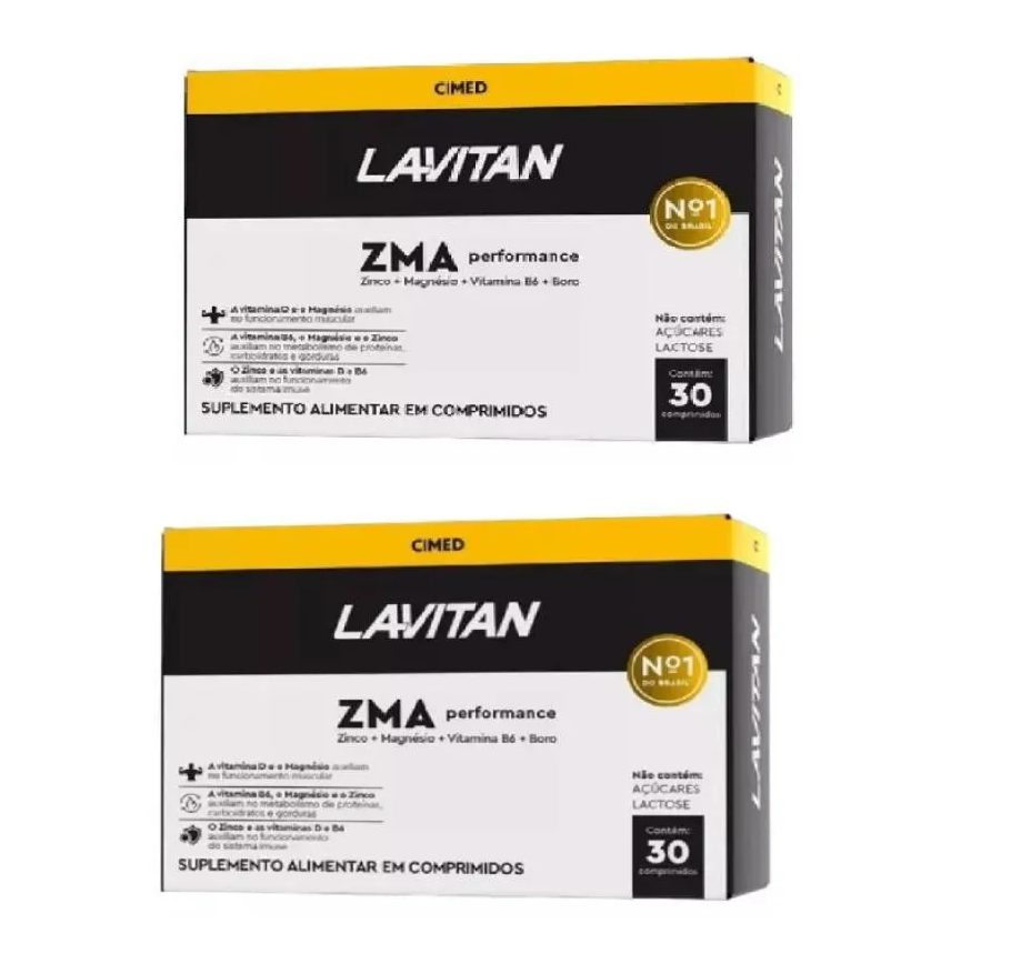 Kit 2 Lavitan Zma Performance Homem - 30 cápsulas - Cimed