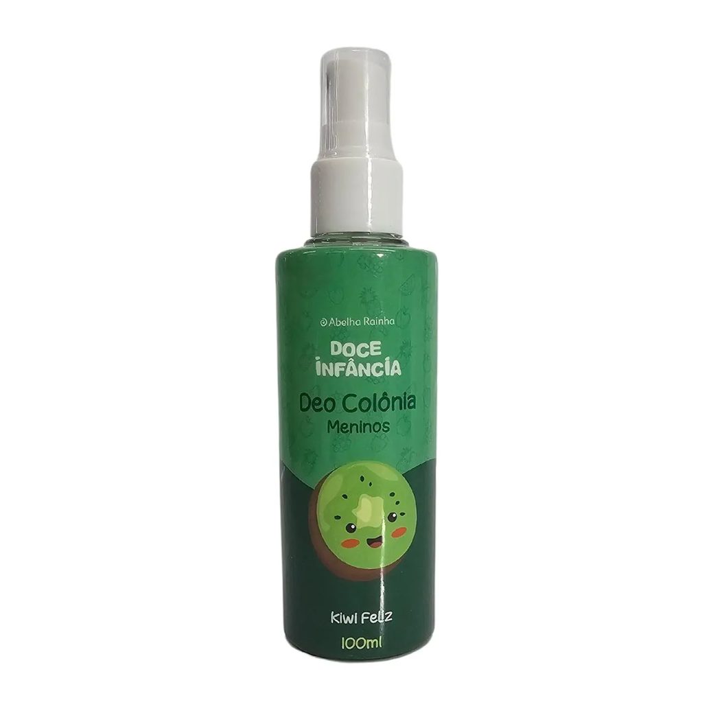 Deo Colônia Spray Infantil Meninos Kiwi Feliz Doce Infância Abelha Rainha 100ml