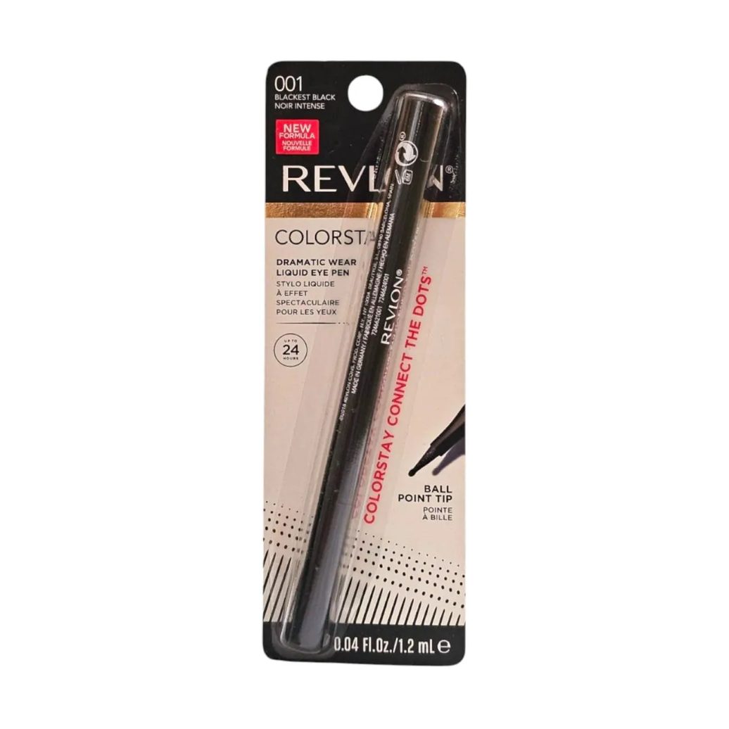 Revlon Colorstay Liquid Eye Pen Ball Point Blackest Black 001 - Caneta Delineadora 1,2ml