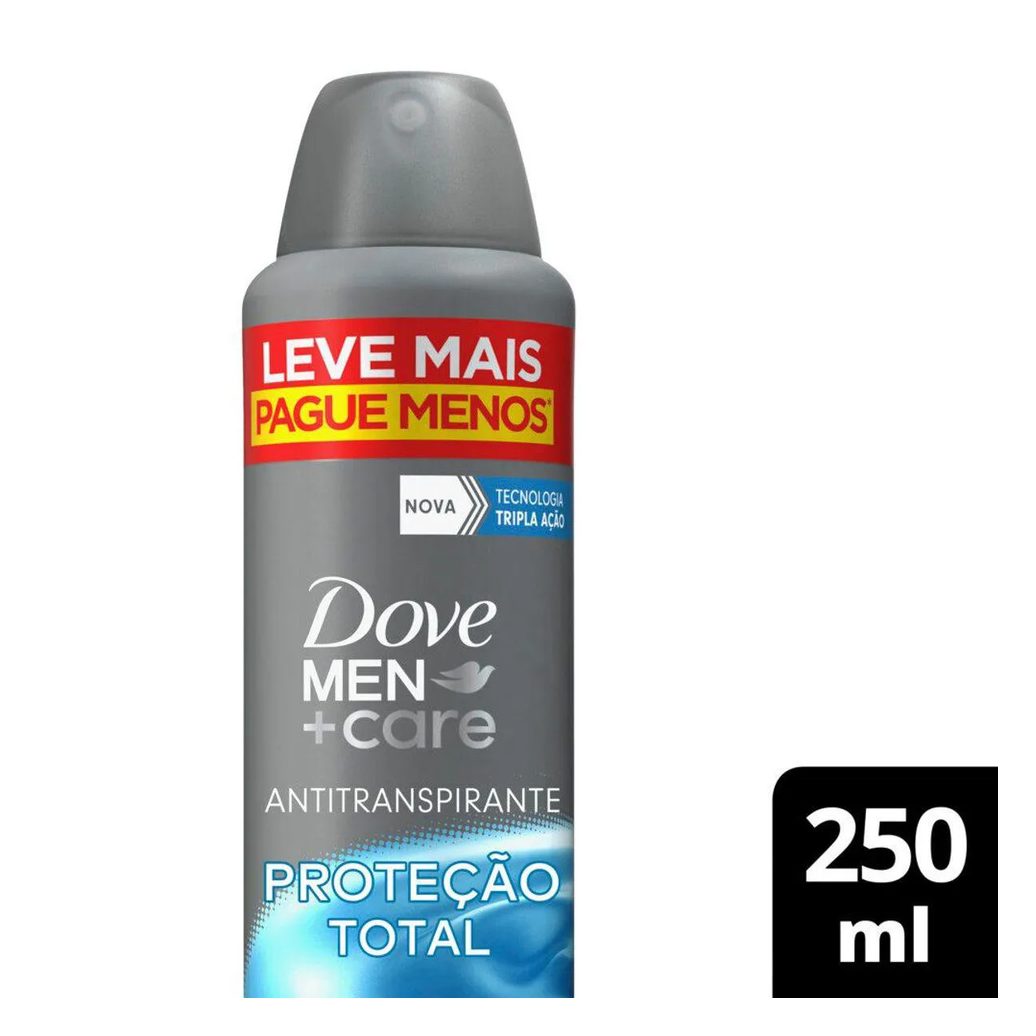 Desodorante Antitranspirante Aerosol Dove Men +Care Proteção Total 72h 250ml
