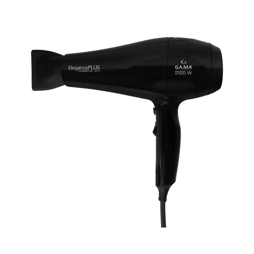 Secador de Cabelo Gama Eleganza Plus - Ceramic Ion com 2 Velocidades 3 Temperaturas 2100w, Preto 110