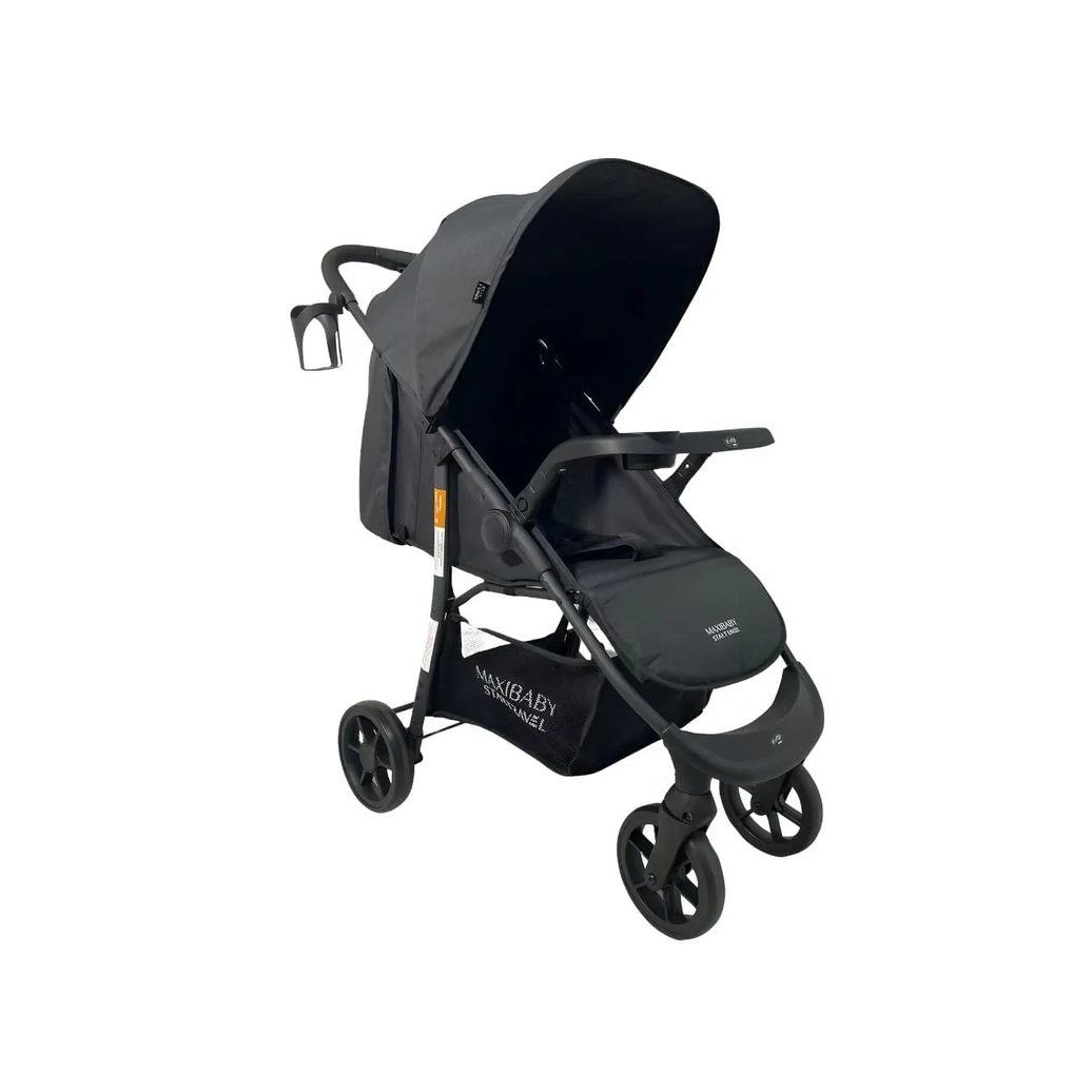 CARRINHO DE BEBê PASSEIO VIRA BERçO STARTRAVEL MAXI BABY - PRETO