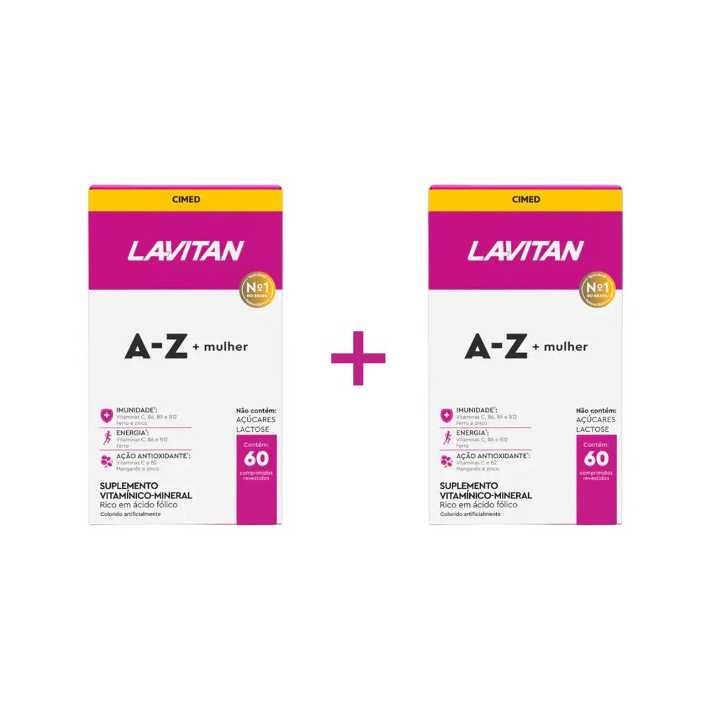 Kit 2 Lavitan A-z Mulher Suplemento com 60 Capsulas - Cimed