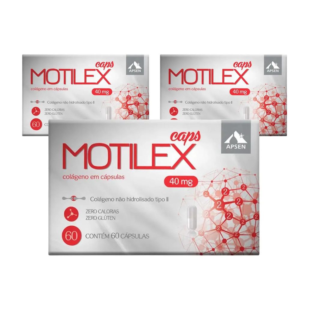 Kit 3 Suplemento Vitamina Motilex Caps 40mg 60 Cps – Apsen