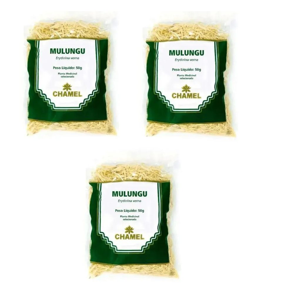 Kit 03 Pacote de Chá Mulungu 50g - Chamel