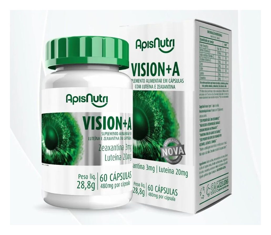 Vision + Luteina Zeaxantina Vitamina A E C Zn Cu 60 Capsulas