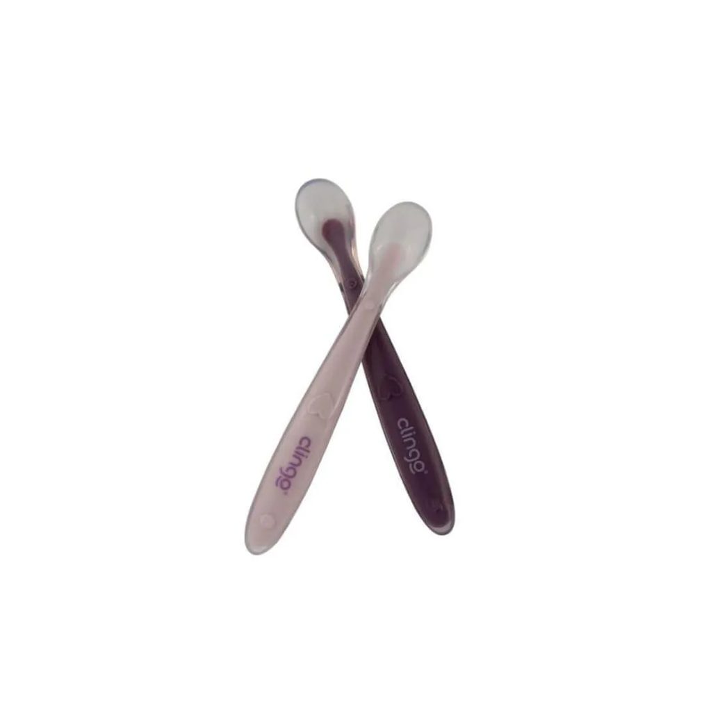 Colher Silicone Premium Colors Rose 2un - Clingo