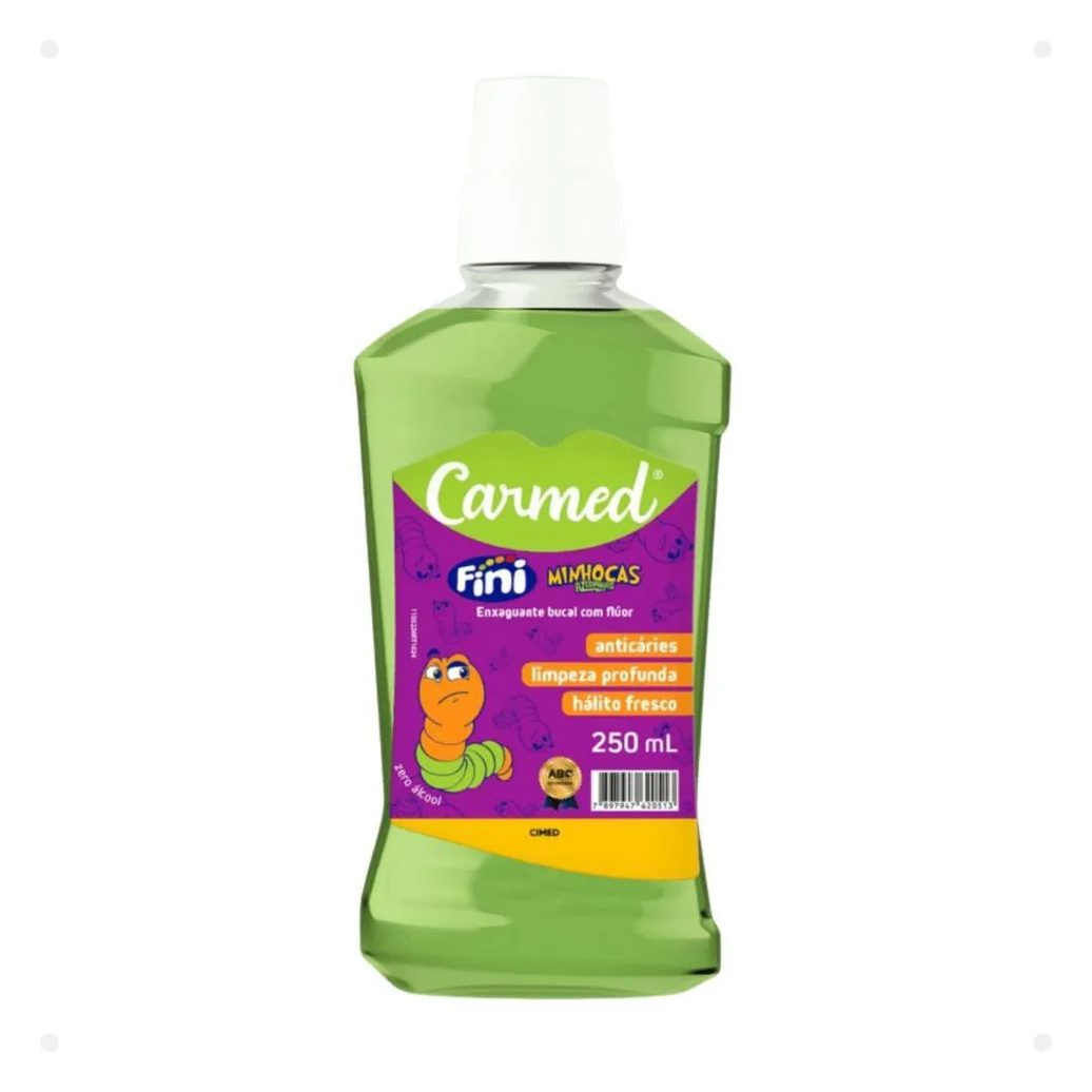 Kit Carmed Fini Minhocas Azedinhas: Gel Dental 70g e Enxaguante Bucal 250ml
