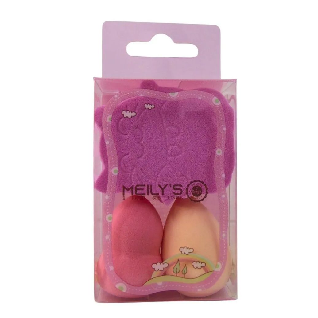 Kit Mini Esponja Meily´s Cores Aleatórias Ref. Mac-321