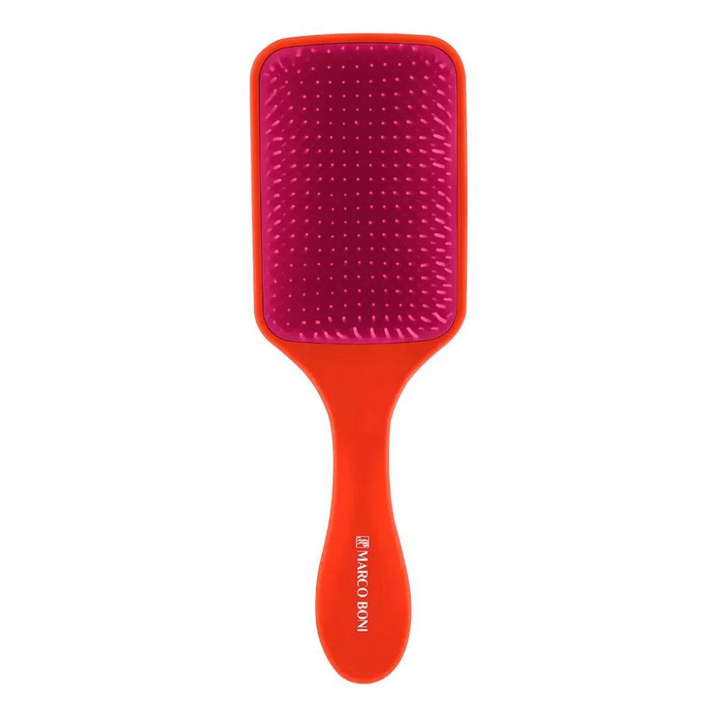 Escova Raquete Grande Nolita Laranja com Lilás Marco Boni 7203