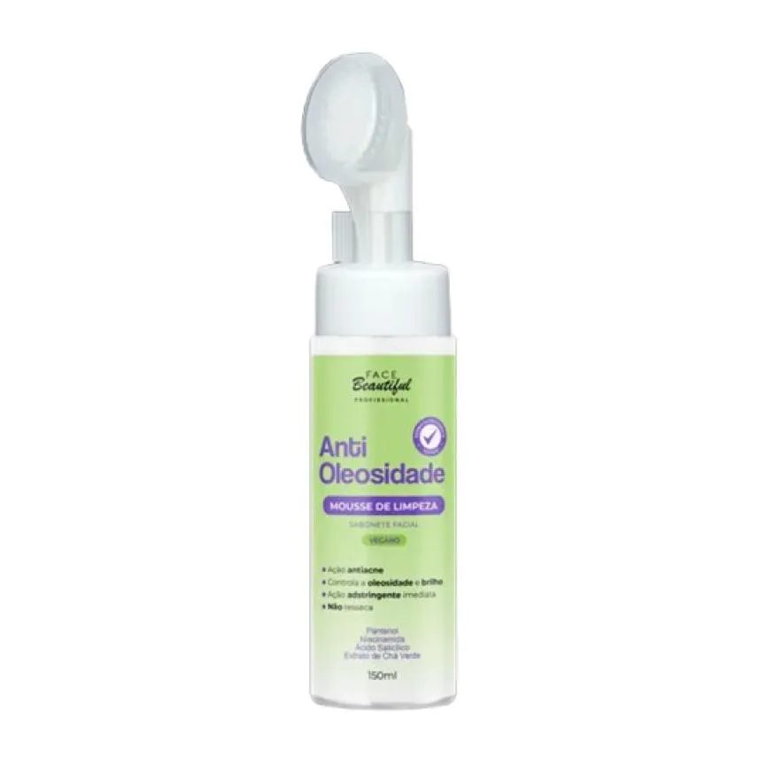 Face Beautiful Mousse de Limpeza Lovely Anti Oleosidade - Sabonete Facial 150ml