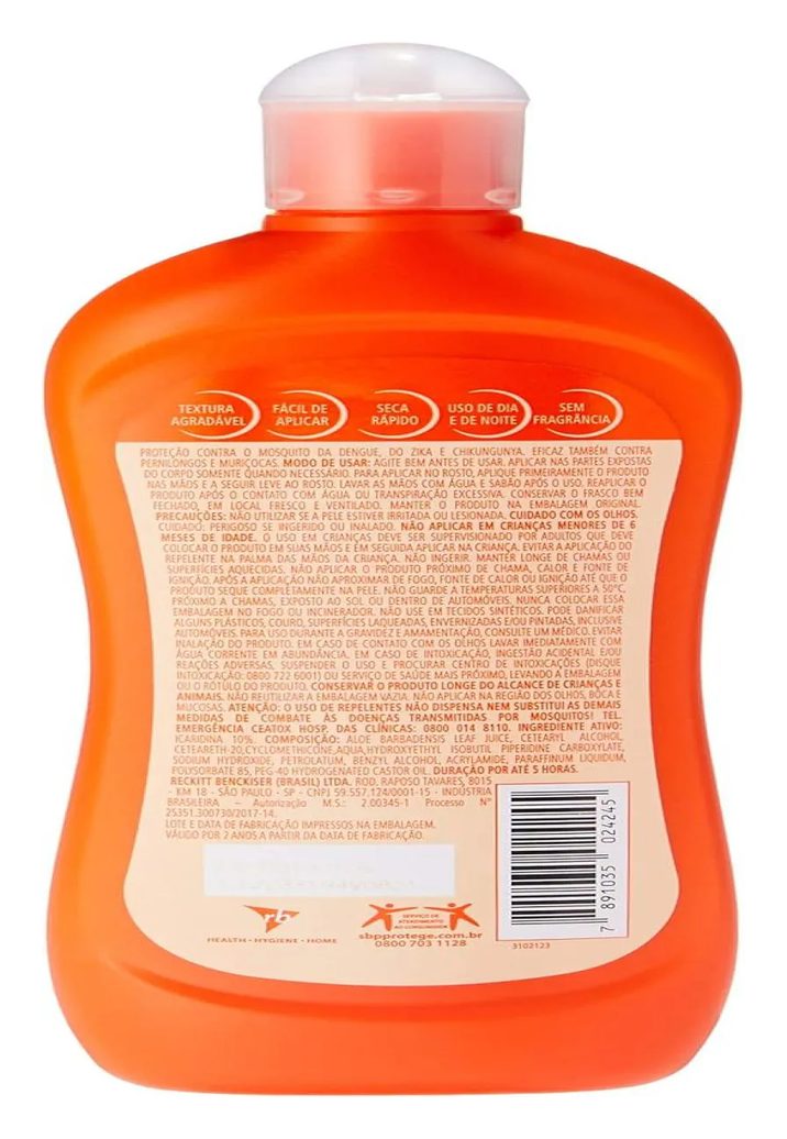 Repelente Sbp Advanced Loção Com Icaridina - 175Ml