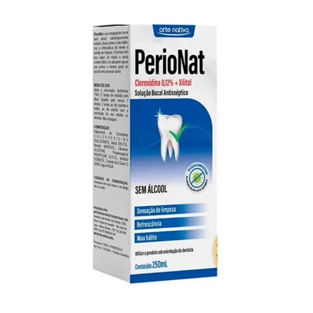 Perionat Solução Bucal sem Alcool 250Ml - Arte Nativa