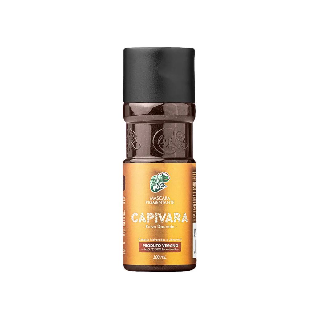 Máscara Tonalizante Capivara Kamaleão Color Ruivo Dourado 100ml